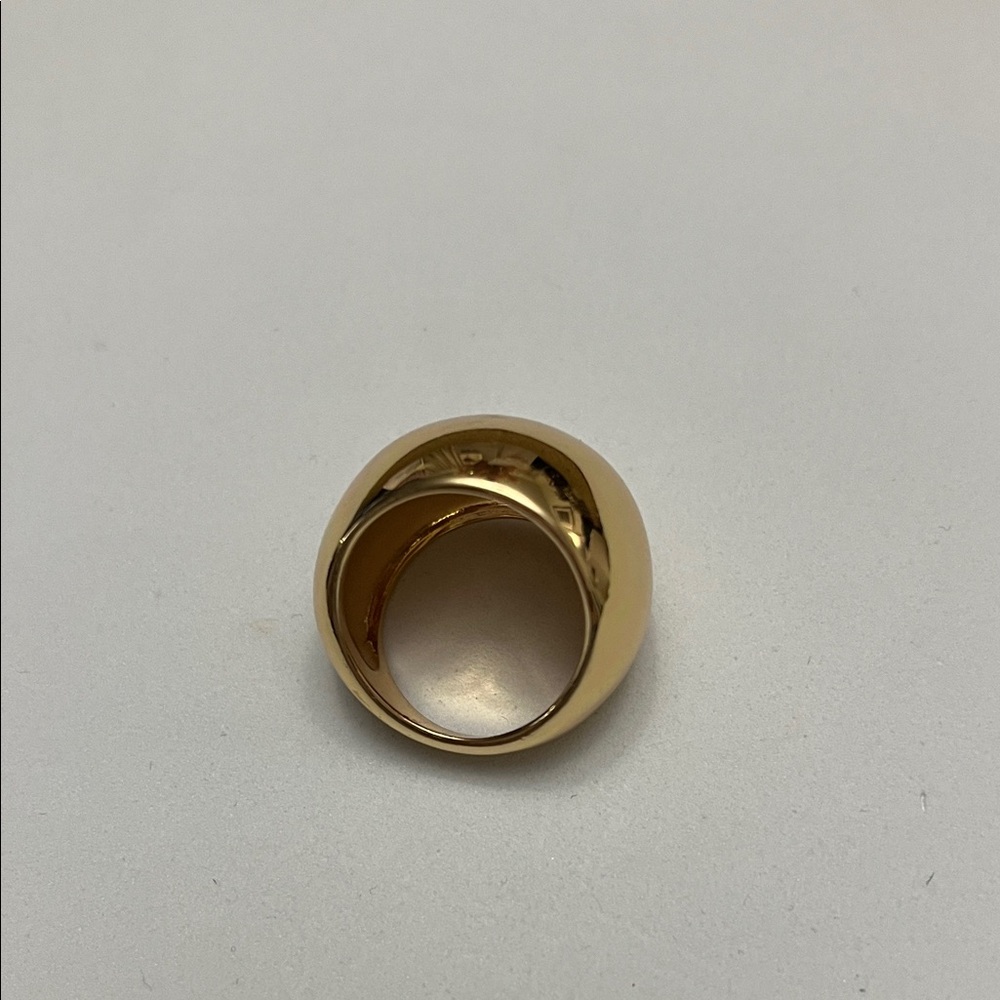 Gold in Color Dome Ring - Picture 2 of 2